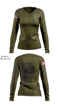 POLK COUNTY NARCOTICS DIVISION Women's Long Sleeve V-neck Shirt - 21