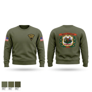 Crew Neck Sweatshirt, WEST VIRGINIA STATE POLICE, Police, Teamtime, Team time, sublimation, custom sports apparel, team uniforms, spirit wear, spiritwear, sports uniforms, custom shirts, team store, custom team store, fundraiser sports, apparel fundraiser