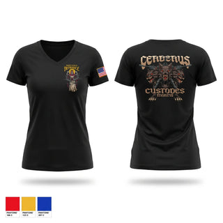 Womens Short Sleeve Vneck Shirt, Cerberus Platoon C 3-6, Army, Teamtime, Team time, sublimation, custom sports apparel, team uniforms, spirit wear, spiritwear, sports uniforms, custom shirts, team store, custom team store, fundraiser sports, apparel fundraiser