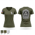 V1/1 43416119 Women's Short Sleeve V-neck Shirt - 1