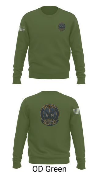Crew Neck Sweatshirt, USS TRIPOLI, , Teamtime, Team time, sublimation, custom sports apparel, team uniforms, spirit wear, spiritwear, sports uniforms, custom shirts, team store, custom team store, fundraiser sports, apparel fundraiser