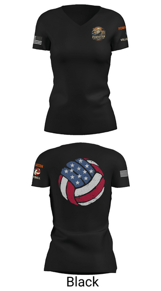 Womens Short Sleeve Vneck Shirt, VB, Women's Volleyball, Teamtime, Team time, sublimation, custom sports apparel, team uniforms, spirit wear, spiritwear, sports uniforms, custom shirts, team store, custom team store, fundraiser sports, apparel fundraiser