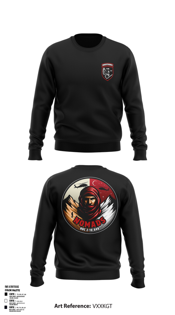 Crew Neck Sweatshirt, 2-10 AHB Knighthawks, Spirit Store, Teamtime, Team time, sublimation, custom sports apparel, team uniforms, spirit wear, spiritwear, sports uniforms, custom shirts, team store, custom team store, fundraiser sports, apparel fundraiser