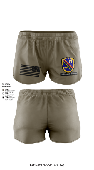Ranger Panties, Co A, 1st-160th INF, 79th IBCT, , Teamtime, Team time, sublimation, custom sports apparel, team uniforms, spirit wear, spiritwear, sports uniforms, custom shirts, team store, custom team store, fundraiser sports, apparel fundraiser