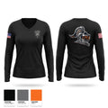 Criminal Investigation Unit Women's Long Sleeve V-neck Shirt - 1