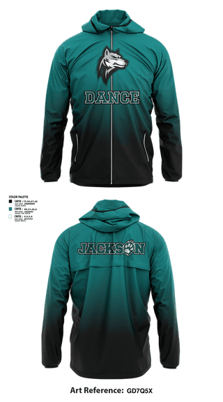 Windbreaker, Jackson Dance, Cheer, Teamtime, Team time, sublimation, custom sports apparel, team uniforms, spirit wear, spiritwear, sports uniforms, custom shirts, team store, custom team store, fundraiser sports, apparel fundraiser