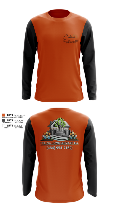 Celina Home Services LLC Long Sleeve Performance Shirt 100