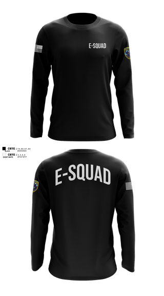 Long Sleeve Performance Shirt, E-Squad, Police, Teamtime, Team time, sublimation, custom sports apparel, team uniforms, spirit wear, spiritwear, sports uniforms, custom shirts, team store, custom team store, fundraiser sports, apparel fundraiser