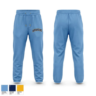 Sweatpants, Krakens, Baseball, Teamtime, Team time, sublimation, custom sports apparel, team uniforms, spirit wear, spiritwear, sports uniforms, custom shirts, team store, custom team store, fundraiser sports, apparel fundraiser