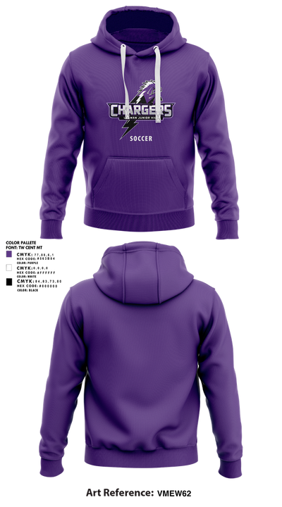 Dean Leaman Junior High School Soccer 13938451 Hoodie - 1