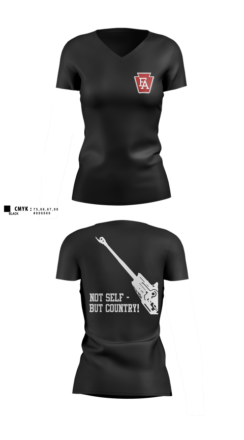 Womens Short Sleeve Vneck Shirt, 1-108 FAR, National Guard, Teamtime, Team time, sublimation, custom sports apparel, team uniforms, spirit wear, spiritwear, sports uniforms, custom shirts, team store, custom team store, fundraiser sports, apparel fundraiser