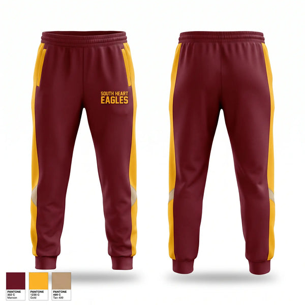 Sweatpants, South Heart Eagles, Baseball, Teamtime, Team time, sublimation, custom sports apparel, team uniforms, spirit wear, spiritwear, sports uniforms, custom shirts, team store, custom team store, fundraiser sports, apparel fundraiser