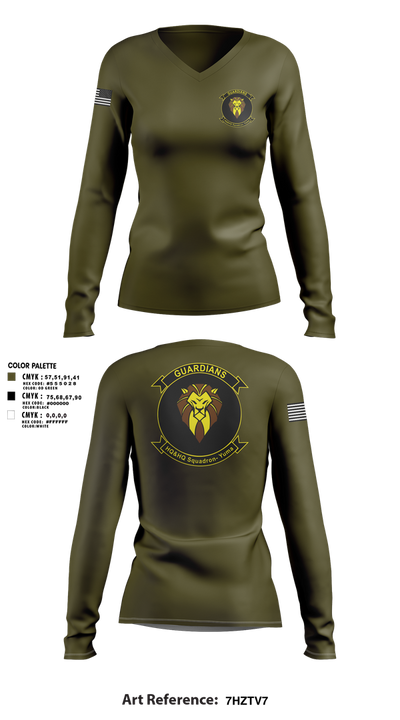 2nd Plt 6254296 Women's Long Sleeve V-neck Shirt - 1