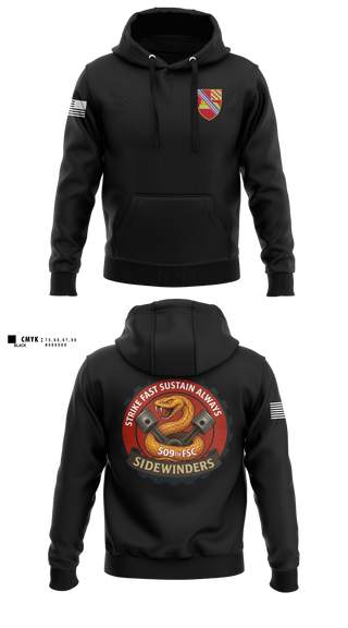 Hoodie, 509th FSC, Army, Teamtime, Team time, sublimation, custom sports apparel, team uniforms, spirit wear, spiritwear, sports uniforms, custom shirts, team store, custom team store, fundraiser sports, apparel fundraiser