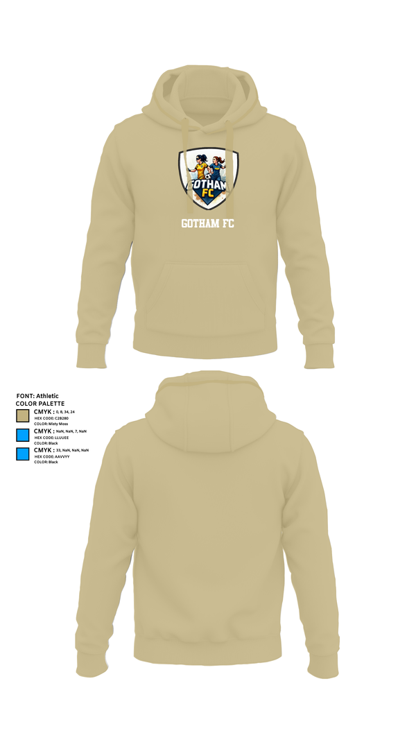 Hoodie, GOTHAM FC, Women's Soccer, Teamtime, Team time, sublimation, custom sports apparel, team uniforms, spirit wear, spiritwear, sports uniforms, custom shirts, team store, custom team store, fundraiser sports, apparel fundraiser