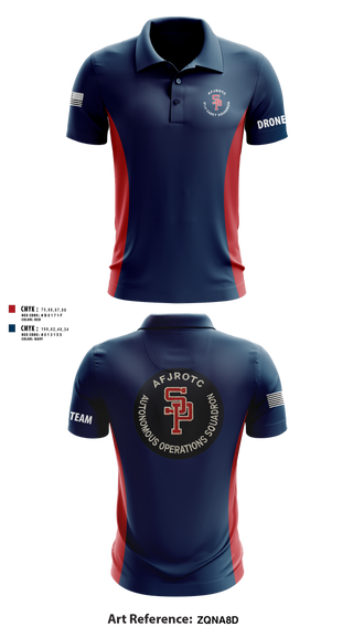 Short Sleeve Performance Polo, AFJROTC MS-081 DRONE TEAM, , Teamtime, Team time, sublimation, custom sports apparel, team uniforms, spirit wear, spiritwear, sports uniforms, custom shirts, team store, custom team store, fundraiser sports, apparel fundraiser