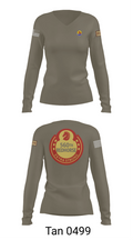 560th Redhorse Unit 43549441 Women's Long Sleeve V-neck Shirt - 77