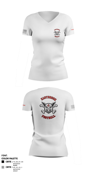 Womens Short Sleeve Vneck Shirt, Eastbrook Football, Army, Teamtime, Team time, sublimation, custom sports apparel, team uniforms, spirit wear, spiritwear, sports uniforms, custom shirts, team store, custom team store, fundraiser sports, apparel fundraiser