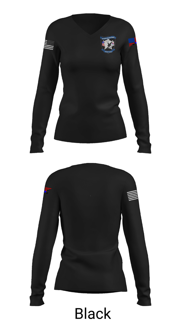 Womens Long Sleeve Vneck Shirt, Desperados, , Teamtime, Team time, sublimation, custom sports apparel, team uniforms, spirit wear, spiritwear, sports uniforms, custom shirts, team store, custom team store, fundraiser sports, apparel fundraiser