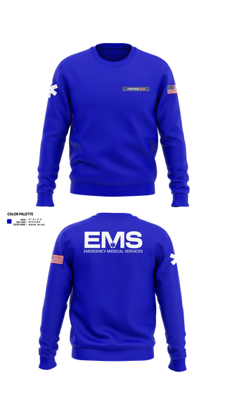 Crew Neck Sweatshirt, Central EMS, EMS/EMT, Teamtime, Team time, sublimation, custom sports apparel, team uniforms, spirit wear, spiritwear, sports uniforms, custom shirts, team store, custom team store, fundraiser sports, apparel fundraiser