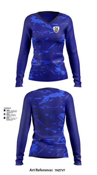 Womens Long Sleeve Vneck Shirt, GOTHAM FC, Women's Soccer, Teamtime, Team time, sublimation, custom sports apparel, team uniforms, spirit wear, spiritwear, sports uniforms, custom shirts, team store, custom team store, fundraiser sports, apparel fundraiser
