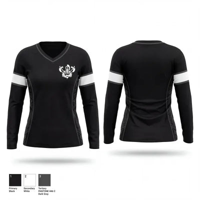 Barbarians Hawaii 57662281 Women's Long Sleeve V-neck Shirt - 1