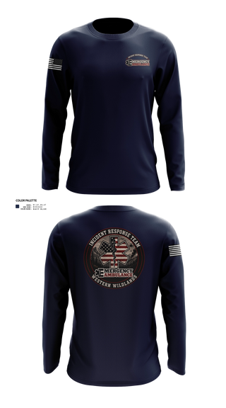 Long Sleeve Performance Shirt, Emergency Ambulance Service, EMS/EMT, Teamtime, Team time, sublimation, custom sports apparel, team uniforms, spirit wear, spiritwear, sports uniforms, custom shirts, team store, custom team store, fundraiser sports, apparel fundraiser