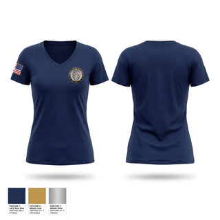 Womens Short Sleeve Vneck Shirt, Carroll Police Department, Police, Teamtime, Team time, sublimation, custom sports apparel, team uniforms, spirit wear, spiritwear, sports uniforms, custom shirts, team store, custom team store, fundraiser sports, apparel fundraiser