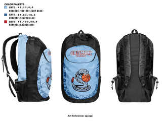 Gear Bag, Crismon Rattlers, Women's Basketball, Teamtime, Team time, sublimation, custom sports apparel, team uniforms, spirit wear, spiritwear, sports uniforms, custom shirts, team store, custom team store, fundraiser sports, apparel fundraiser