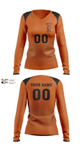 Waterloo East Volleyball 11844990 Women's Long Sleeve V-neck Shirt - 1