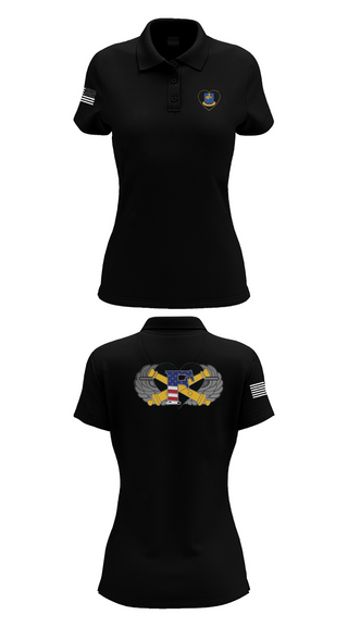 Womens Short Sleeve Performance Polo, Freedom BTRY, 1-320th FAR, , Teamtime, Team time, sublimation, custom sports apparel, team uniforms, spirit wear, spiritwear, sports uniforms, custom shirts, team store, custom team store, fundraiser sports, apparel fundraiser