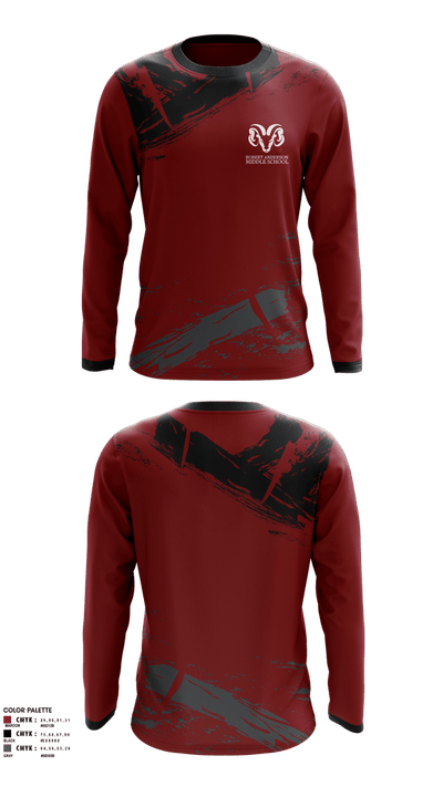 Robert Anderson Rams  Long Sleeve Performance Shirt 1
