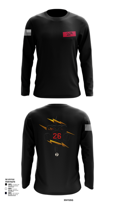 26th CM Co 80721197 Long Sleeve Performance Shirt 105