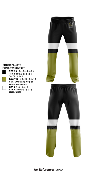 Lanett Junior High School Basketball 53617026 Sweatpants - 1