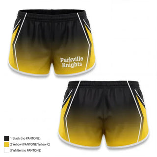 Womens Shorts, Parkville Knights, Softball, Teamtime, Team time, sublimation, custom sports apparel, team uniforms, spirit wear, spiritwear, sports uniforms, custom shirts, team store, custom team store, fundraiser sports, apparel fundraiser