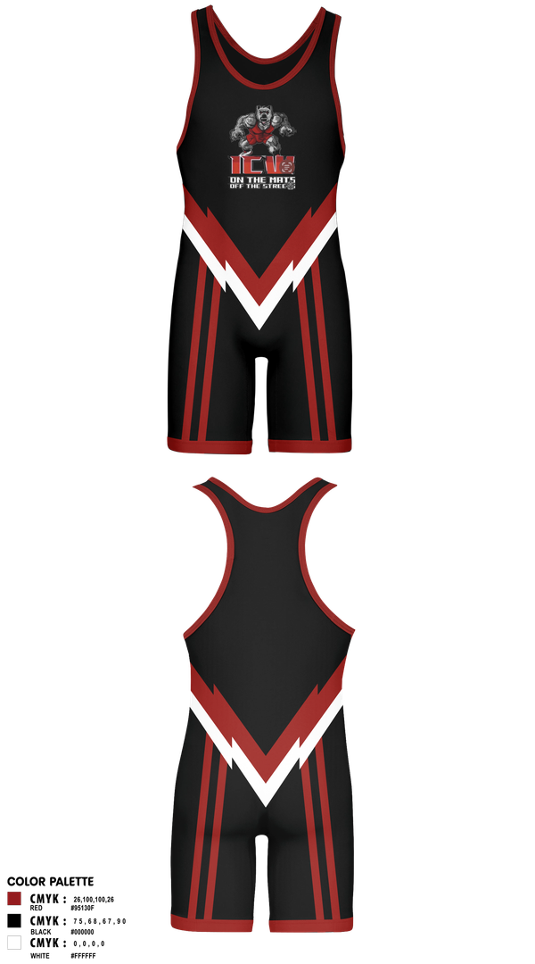 Wrestling Singlet, Inner City Wrestling, Wrestling, Teamtime, Team time, sublimation, custom sports apparel, team uniforms, spirit wear, spiritwear, sports uniforms, custom shirts, team store, custom team store, fundraiser sports, apparel fundraiser
