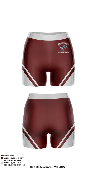 Iron Spikes Track & Field Club 34200825 Women's Compression Shorts - 21
