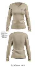 MBW DC 32810256 Women's Long Sleeve V-neck Shirt - 3