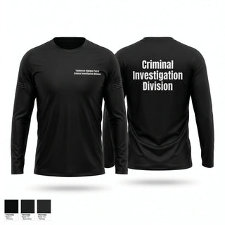 Long Sleeve Performance Shirt, Tennessee Highway Patrol Criminal Investigation Division, Police, Teamtime, Team time, sublimation, custom sports apparel, team uniforms, spirit wear, spiritwear, sports uniforms, custom shirts, team store, custom team store, fundraiser sports, apparel fundraiser