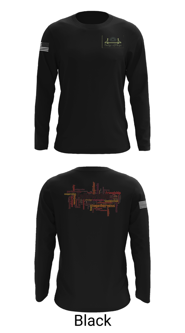 Long Sleeve Performance Shirt, Bridge of Hope, , Teamtime, Team time, sublimation, custom sports apparel, team uniforms, spirit wear, spiritwear, sports uniforms, custom shirts, team store, custom team store, fundraiser sports, apparel fundraiser