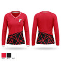 Cap City Force - Gray Women's Long Sleeve V-neck Shirt - 1