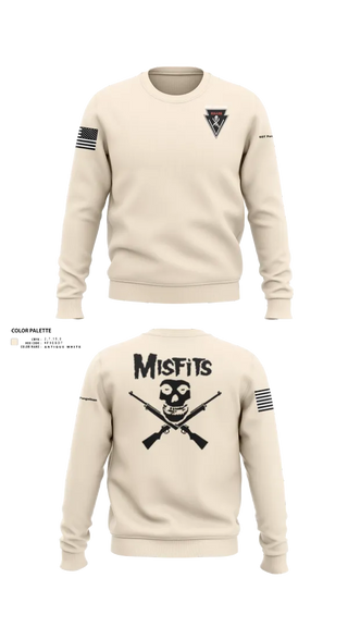 Crew Neck Sweatshirt, 2/11 killer troop, Army, Teamtime, Team time, sublimation, custom sports apparel, team uniforms, spirit wear, spiritwear, sports uniforms, custom shirts, team store, custom team store, fundraiser sports, apparel fundraiser