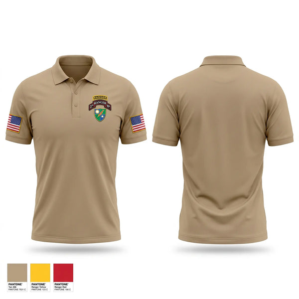Short Sleeve Performance Polo, 75 Ranger regiment, Army, Teamtime, Team time, sublimation, custom sports apparel, team uniforms, spirit wear, spiritwear, sports uniforms, custom shirts, team store, custom team store, fundraiser sports, apparel fundraiser