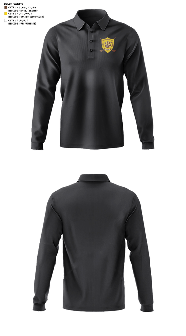 Long Sleeve Performance Polo, Cibola High School Golf, Golf, Teamtime, Team time, sublimation, custom sports apparel, team uniforms, spirit wear, spiritwear, sports uniforms, custom shirts, team store, custom team store, fundraiser sports, apparel fundraiser