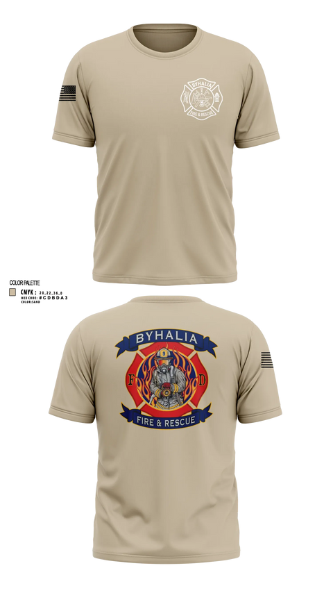 Short Sleeve Performance Shirt, Byhalia Fire and Rescue, Fire Department, Teamtime, Team time, sublimation, custom sports apparel, team uniforms, spirit wear, spiritwear, sports uniforms, custom shirts, team store, custom team store, fundraiser sports, apparel fundraiser