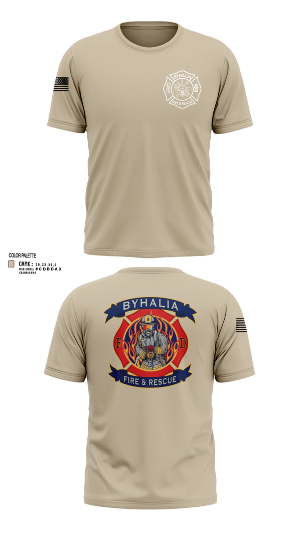 Short Sleeve Performance Shirt, Byhalia Fire and Rescue, Fire Department, Teamtime, Team time, sublimation, custom sports apparel, team uniforms, spirit wear, spiritwear, sports uniforms, custom shirts, team store, custom team store, fundraiser sports, apparel fundraiser