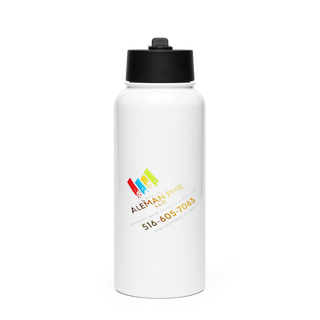 Aleman Property Maintenance & Remodeling LLC 82022864 Stainless Steel Water Bottle with a Straw Lid