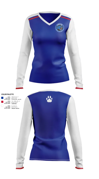 Womens Long Sleeve Vneck Shirt, Curlew High School Volleyball, Women's Volleyball, Teamtime, Team time, sublimation, custom sports apparel, team uniforms, spirit wear, spiritwear, sports uniforms, custom shirts, team store, custom team store, fundraiser sports, apparel fundraiser
