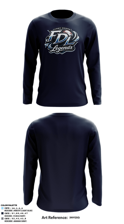 Fort Dodge Legends 73509393 Long Sleeve Performance Shirt 6