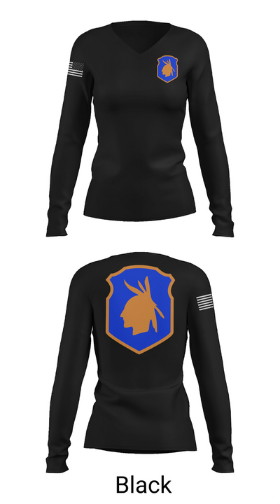 98th training div 48572159 Women's Long Sleeve V-neck Shirt - 37